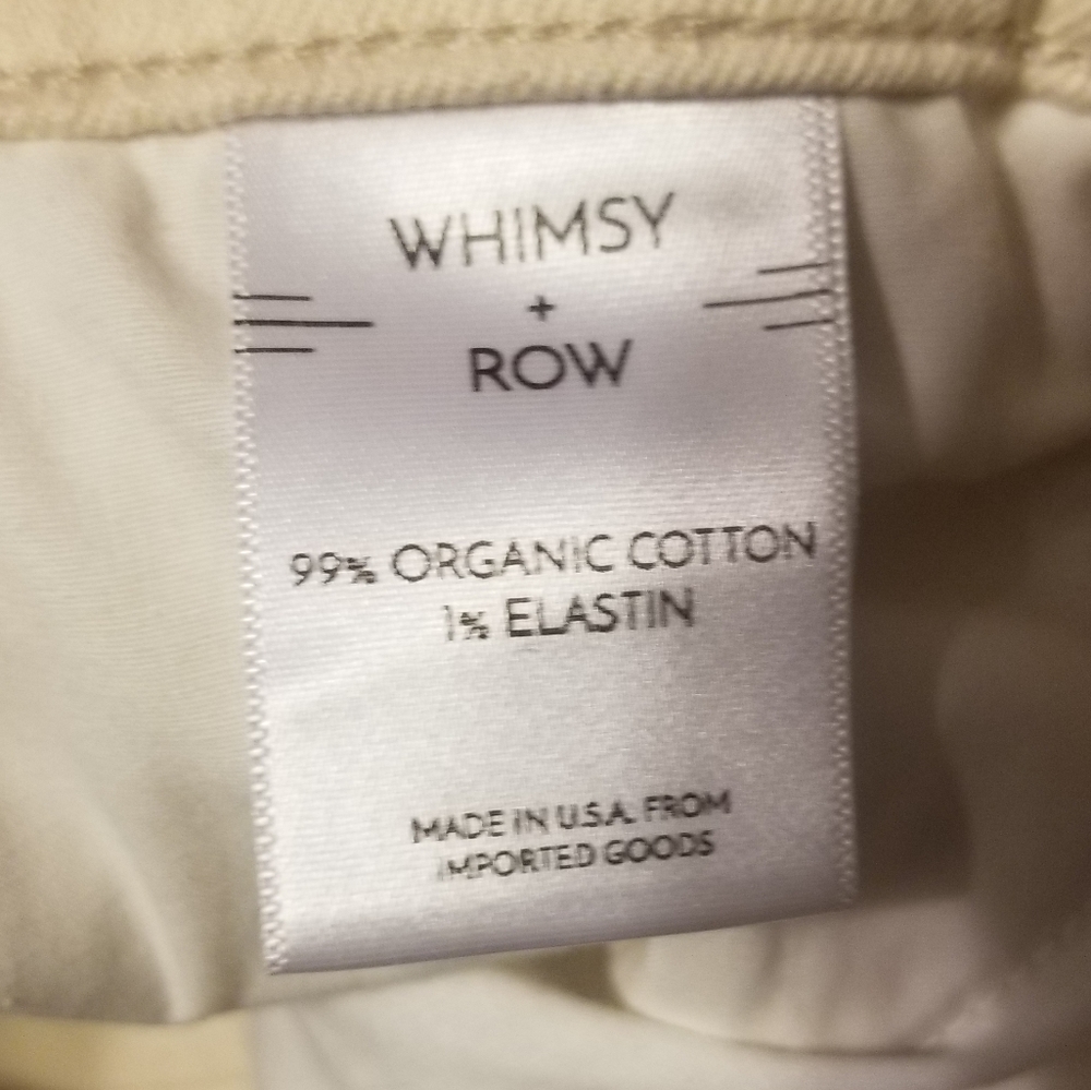 Whimsy & Row Flora Pant Color Natural Cropped Wid… - image 5